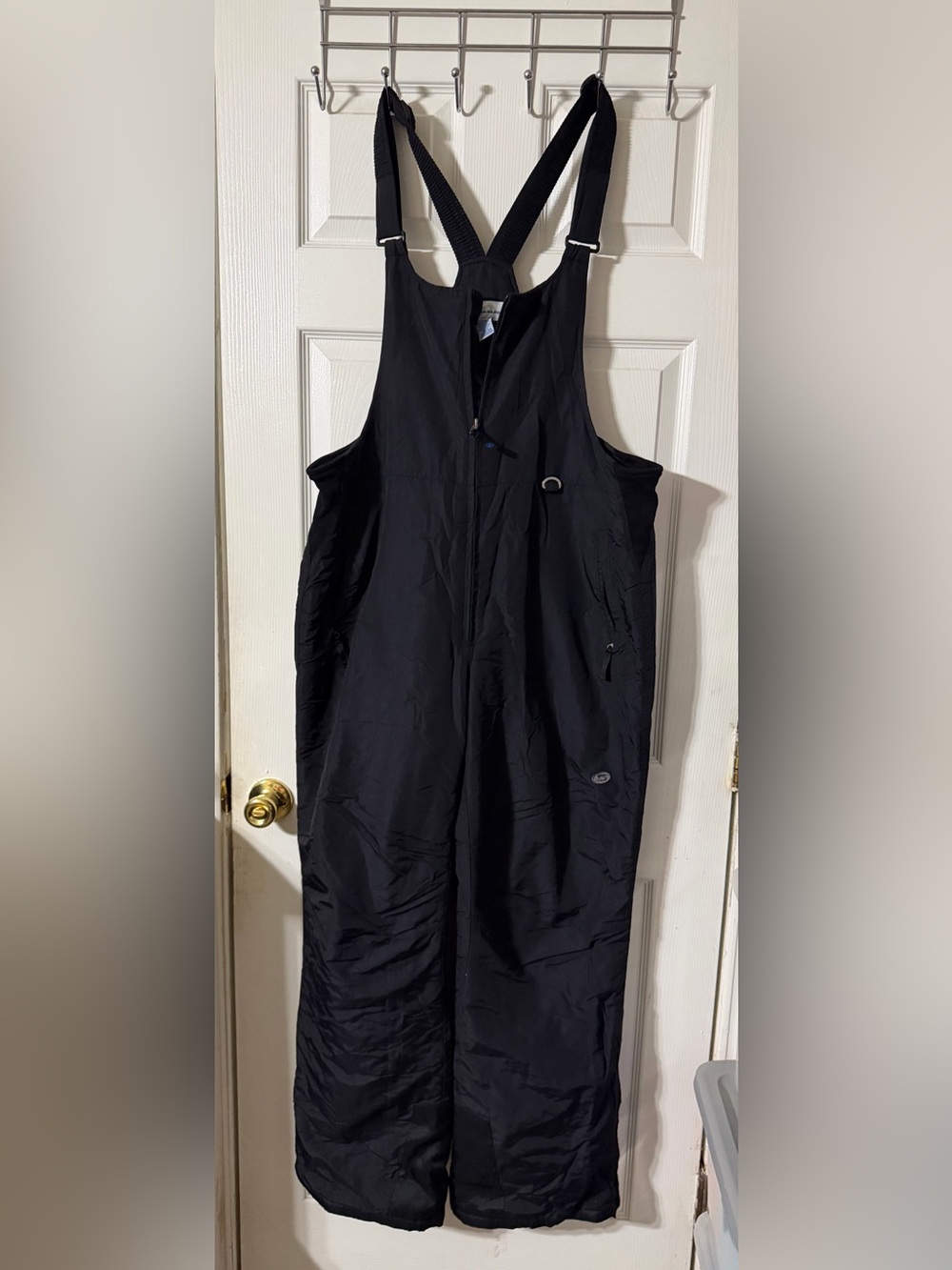 Men's Black Insulated Bib Overalls - Brand slalom Heavy-Duty Winter Layer